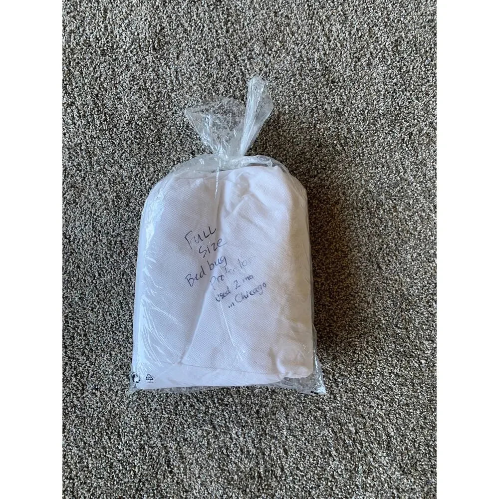 Fully Sealable Waterproof Full Mattress Protector Zip Closure Bedbug Protector+